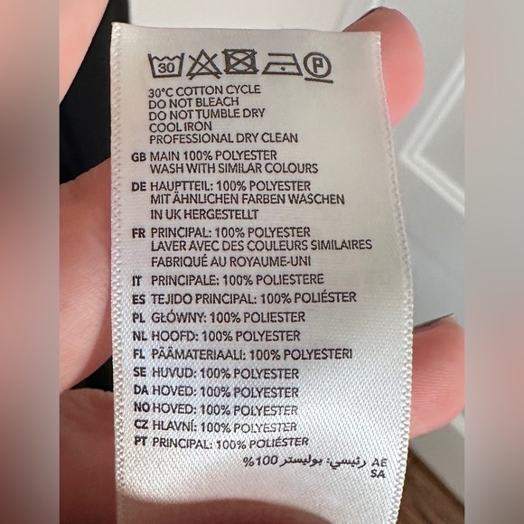 ASOS Closet London gathered tulip mini dress in black plus size 24 - Picture 7 of 8